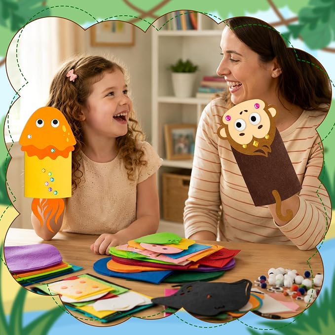 WATINC 24Pcs Hand Puppet Making Kit - Image 6