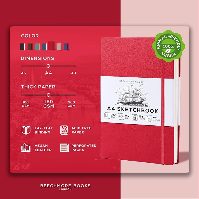 Beechmore Books A4 Mixed Media Sketchbook - Image 2
