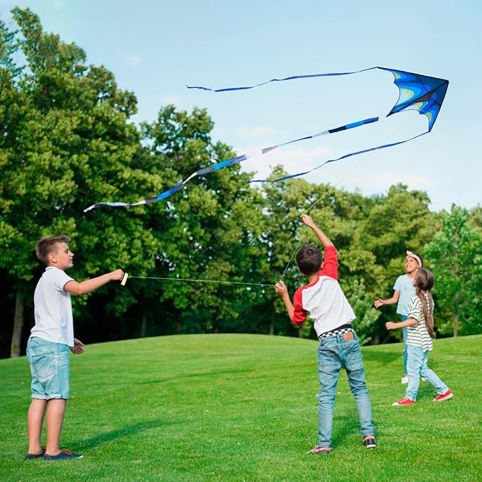 Kite, Large Delta Kites for Kids and Adults, Durable Multifunctional Beach Kite - Image 7