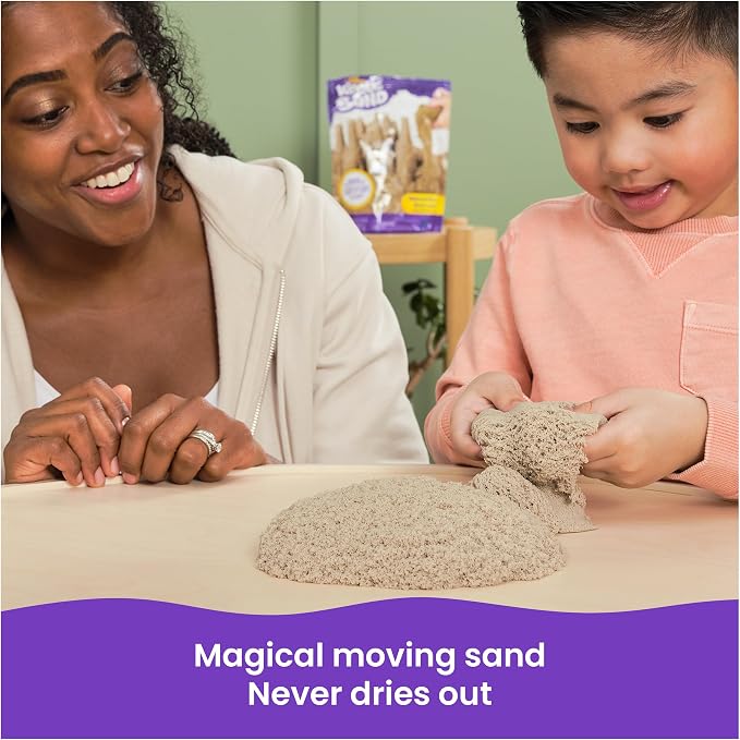 Kinetic Sand 2lb Brown, Moldable Play Sand Sensory Toys, Ages 3+ - Image 2