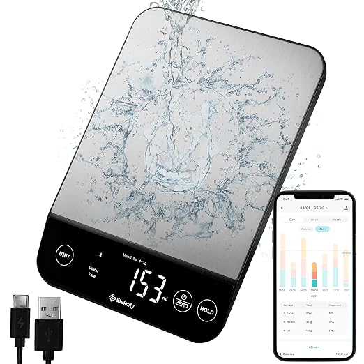 Etekcity 22lb Food Nutrition Scale, Smart Calorie Calculator, Waterproof by Etekcity