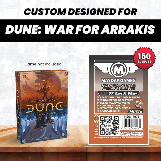 Mayday Games Dune: War for Arrakis -Premium Compatible Card Sleeve Bundle - Image 4