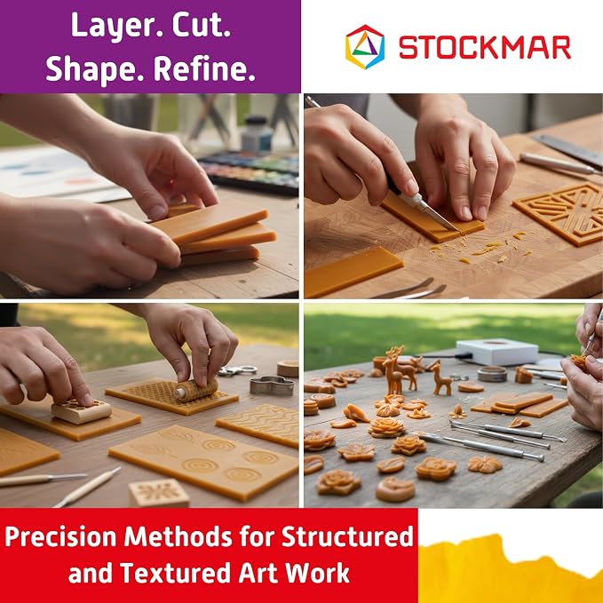 Stockmar Modelling Beeswax Sheets – 3 Sheets of Natural Color - Image 5