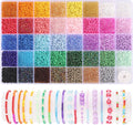 3mm Seed Beads, 39 Colors Glass Seed Beads by Funtopia