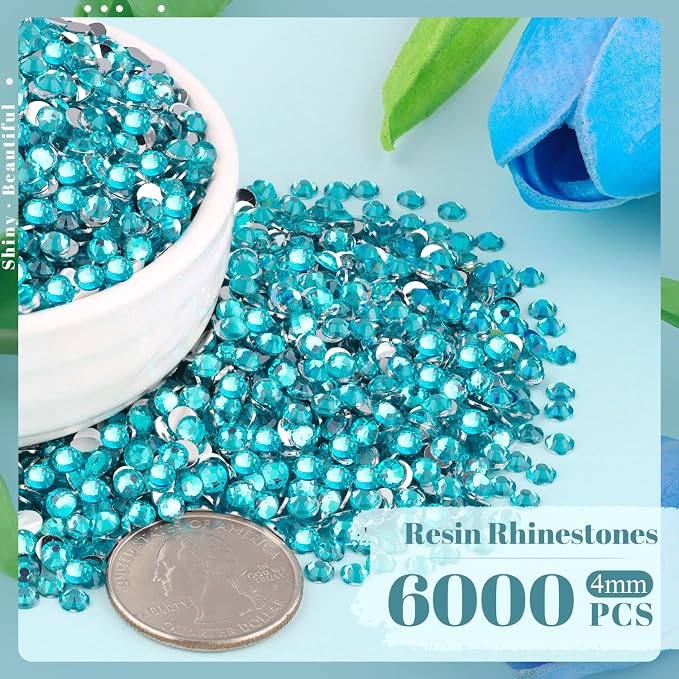 6000PCS 4mm Resin Rhinestones Bulk - Image 2