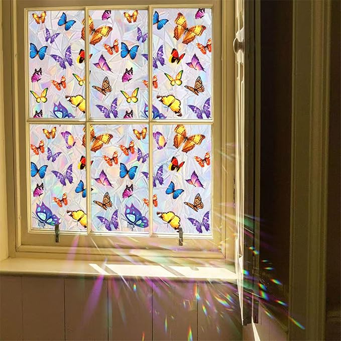 Butterfly Design Stained Glass Window Film - Image 6