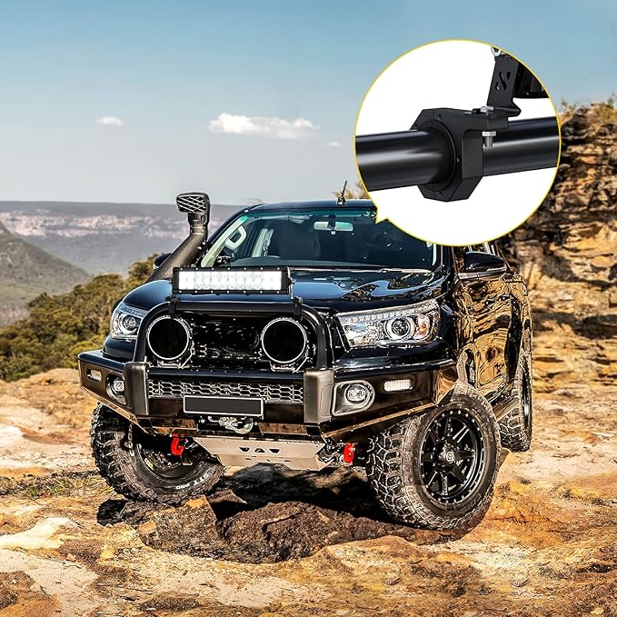 Nilight 4PCS Roll Bar Clamps Mounting Brackets LED Light Mount Clamp Tube Lights Mounts Fit on 2.135" 2.25" 2.375" 2.5" Bull Bars Roof Racks Rolls Cages for ATV UTV Truck