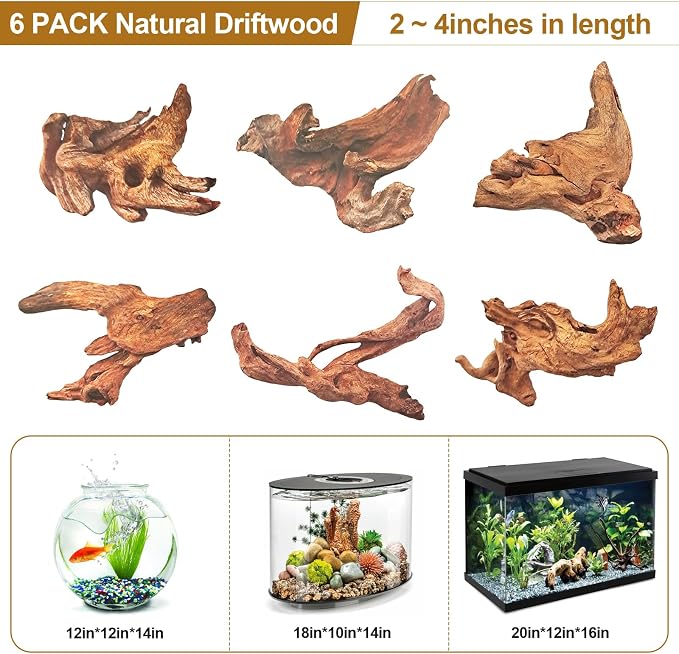 Natural Driftwood Decor for Aquarium Decorations Reptile Tank Accessories - Image 5