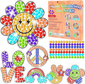 Qyeahkj 6 Pcs Groovy Arts and Crafts, Retro Art Crafts Boho Hippie Suncatcher by Qyeahkj