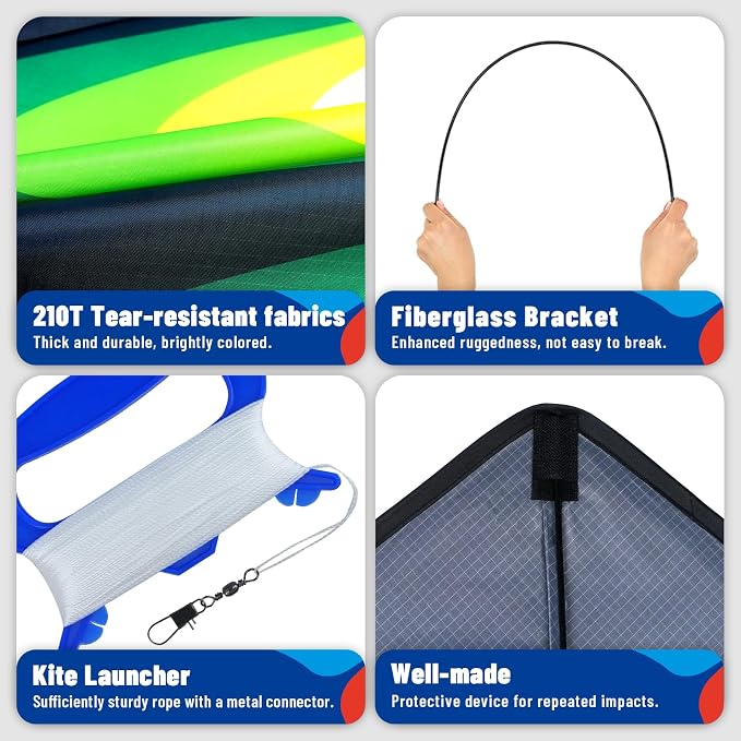 SGftre Delta Kite Easy to Fly, Single Line String - Image 5