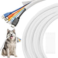 Delamu 30ft - 1/2 inch Cable Sleeve Cord Protector from Pets No Chew, by DELAMU