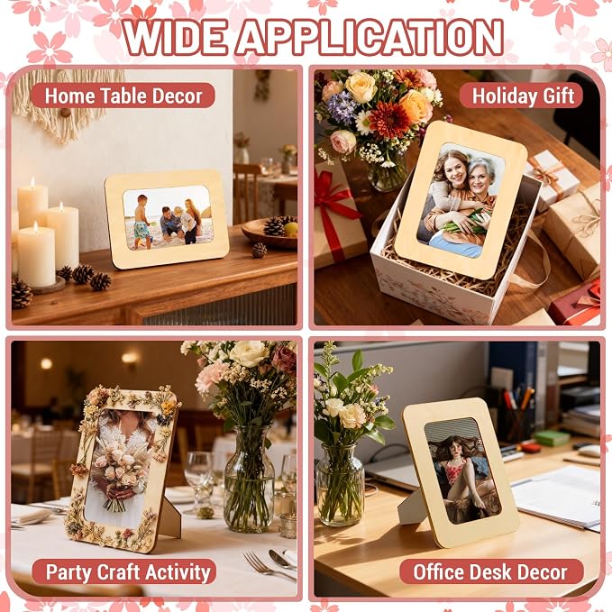 RYKOMO 24 Pack DIY Wooden Picture Frames - Image 7