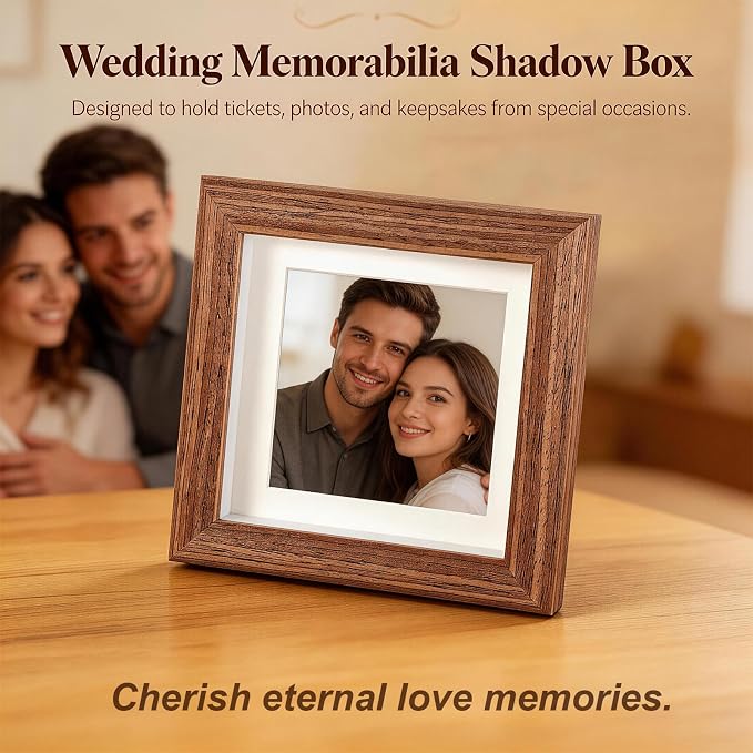 2Pcs Small Shadow Box, Small Shadow Box Frame, Mini Shadow Box Display Frame - Image 4