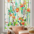 Kromapolis Window Privacy Film Stained Glass Faux 3D Rose Decorative UV Sun by Kromapolis