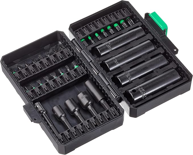 Amazon Basics Impact Driver Bit Set, 33-Piece Screwdriver (Previously Denali brand)