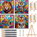 cviokrdu 4 Pack Paint by Numbers Kit by cviokrdu