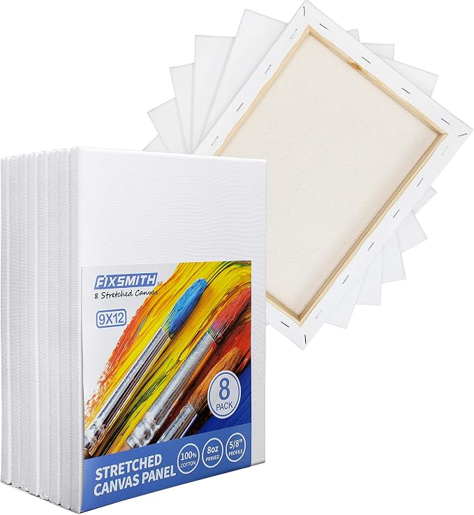 FIXSMITH Stretched White Blank Canvas - Image 5