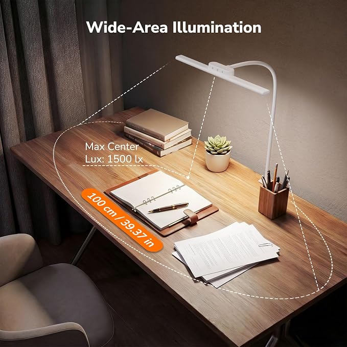 Lepro Led Desk Lamp for Home Office, Metal Architect Lamp - Image 4