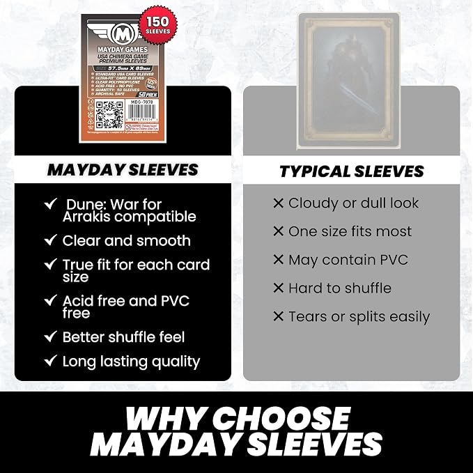 Mayday Games Dune: War for Arrakis -Premium Compatible Card Sleeve Bundle - Image 7