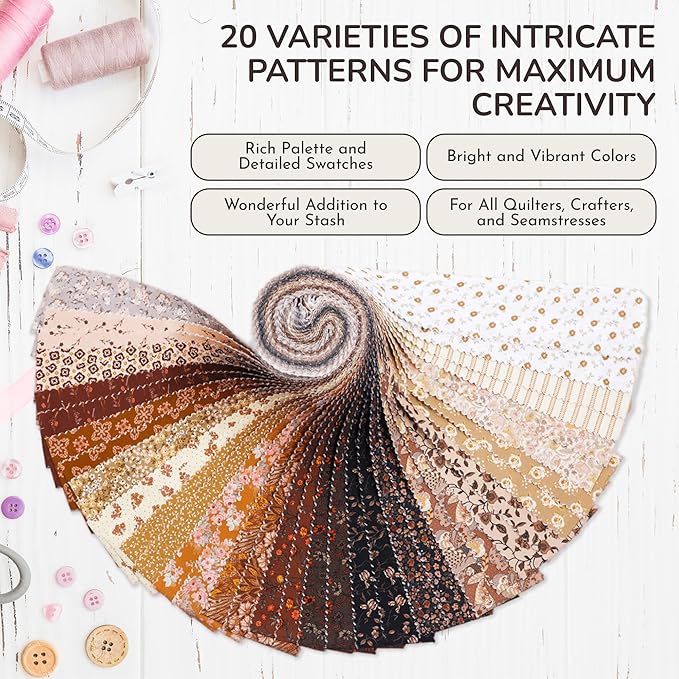 Tinyspool & Co.'s Twirlie Roll 40 Precut Quilting Fabric Strips - Image 4