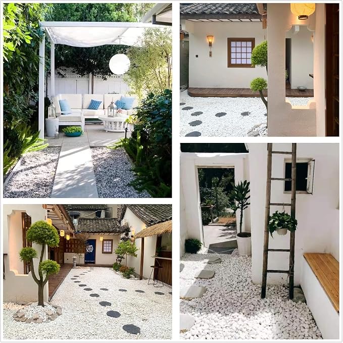 Natural Polished Decorative White Pebbles - Image 4