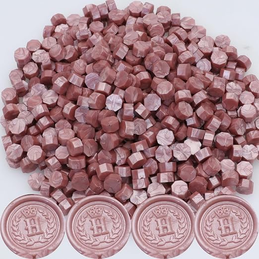 300Pcs Rose Gold Sealing Wax Beads, Vintage Wax Seal Beads - Image 9