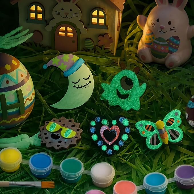 JOYIN 12 Glow in The Dark Wooden Magnets - Image 6