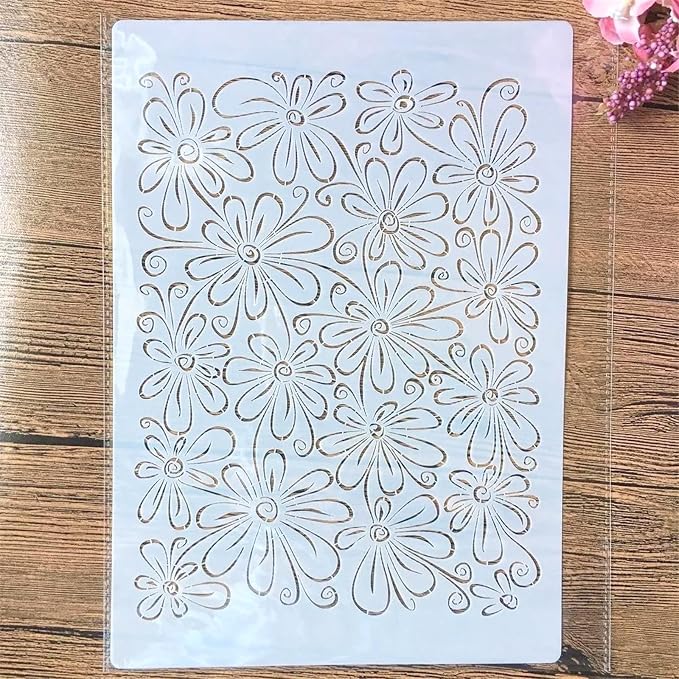 TIAMECH A4 Reusable Daisy Stencil by TIAMECH