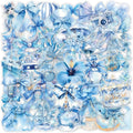 50 Pcs Clear PET Blue Coquette Aesthetic Stickers by Unknown