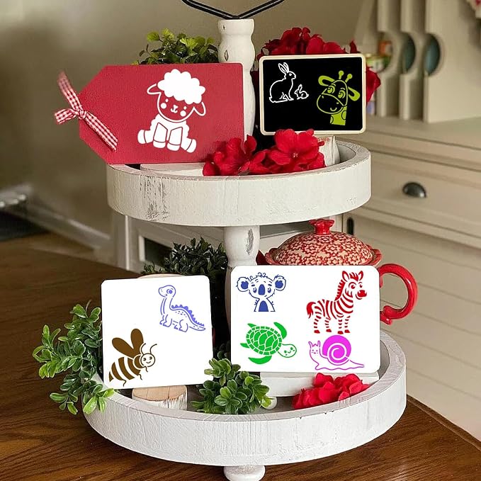 JULMELON Animal Stencils 20Pcs Animal Stencils - Image 6