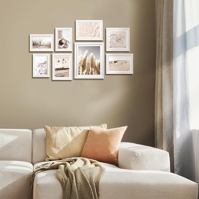 ArtbyHannah Gallery Wall Frame Set, 8 Pack Picture Frames Collage Wall Art Decor - Image 8