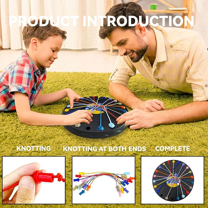 Brainy Knots Rope Untangling Game，Children's Rope Challenge Game，Strategy - Image 3