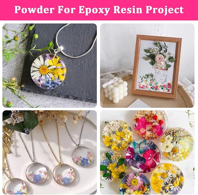 Mini Dried Flowers for Resin, Bulk Tiny Dried Pressed Flowers for Crafts DIY - Image 6