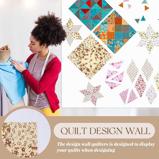 Buryeah 1 Pcs Quilt Design Wall Fabrics 72 in x 60 in - Image 6