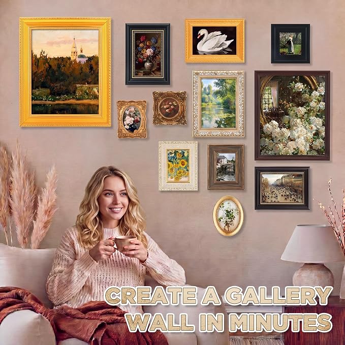 Mifoci 12 Pcs Gallery Vintage Frame Set - Image 7