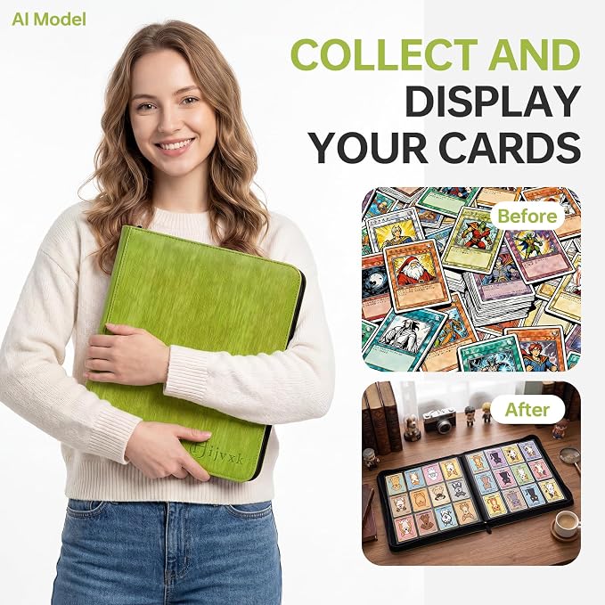 Card Binder 12 Pocket, Premium 720 Double Sided Pocket Collection Binder - Image 7