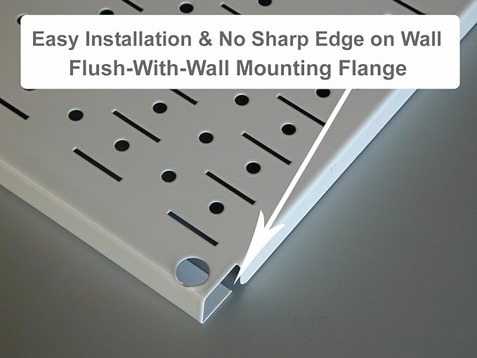 Wall Control Pegboard 32in x 16in Blue Metal Pegboard Tool Board Panel