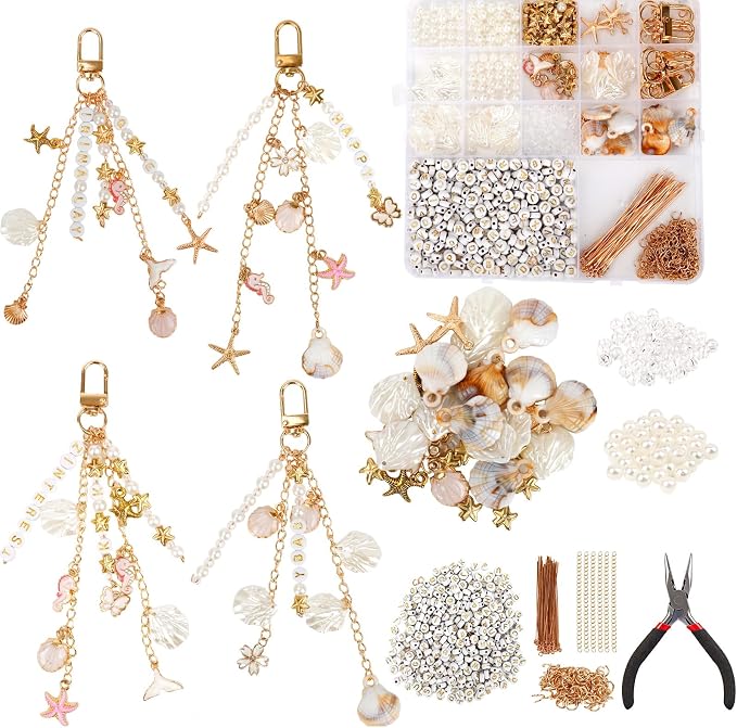 776PCS Ocean Keychain Making Kit by Unknown