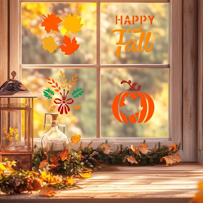 72 PCS 3x3 Inch Thanksgiving Stencils - Image 7