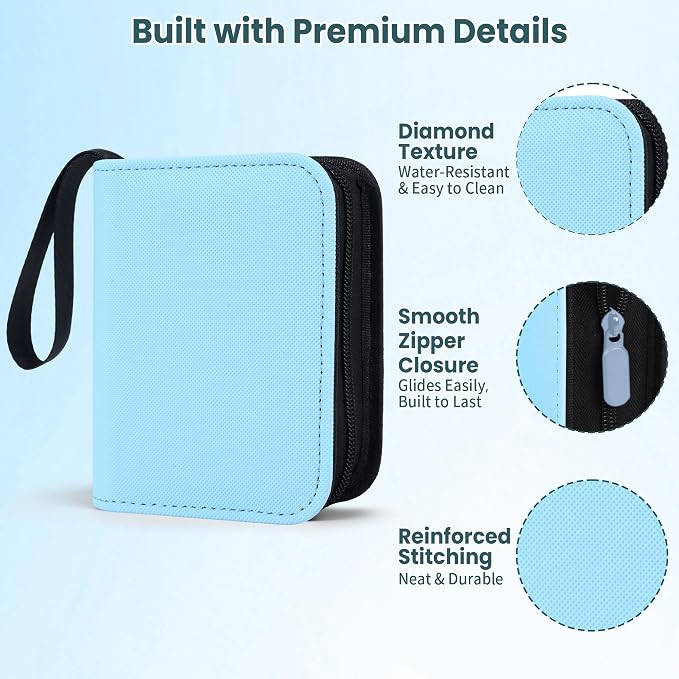 Mini Trading Card Binder Album, 1 Pocket Card Binder - Image 5