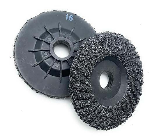 SIGNI 5 Pack SiC Plastic Back Grinding Wheel for Granite/Marble/Concrete and Glasses (4.5 INCH, 16 GRIT)