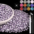 6000PCS 4mm Resin Rhinestones in Bulk, Bedazzling Flatback Crystals Rhinestones by BELLEBOOST