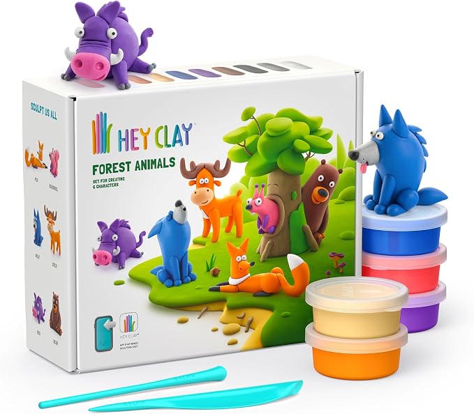 HEY CLAY Set - Colorful Modeling Air Dry Clay Kit by HEYCLAY