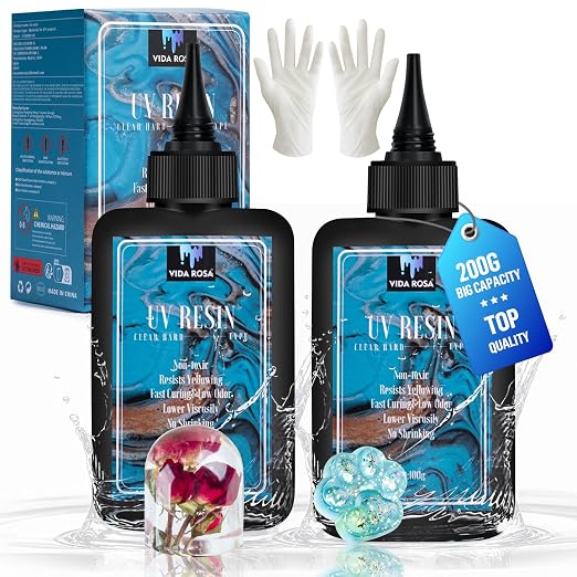 VIDA ROSA 200G UV Resin Upgraded Kit, Featuring High Gloss, High Hardness by VidaRosa