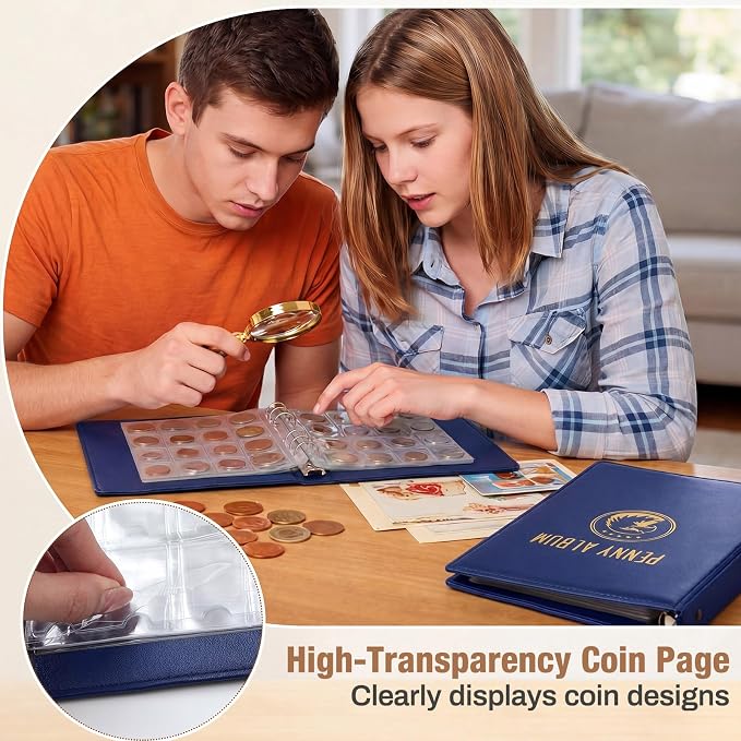 TaoBary Pressed Penny Book Holds 320 or 288 Coins, Pressed Penny Collection - Image 6
