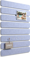 Fluxynara Cork Board Alternative Felt Strip Board 8-Pack 13"x2", Office Pin by FLUXYNARA