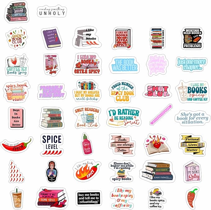 BulbaCraft Spicy Book Stickers, SMU tty Book Stickers - Image 4