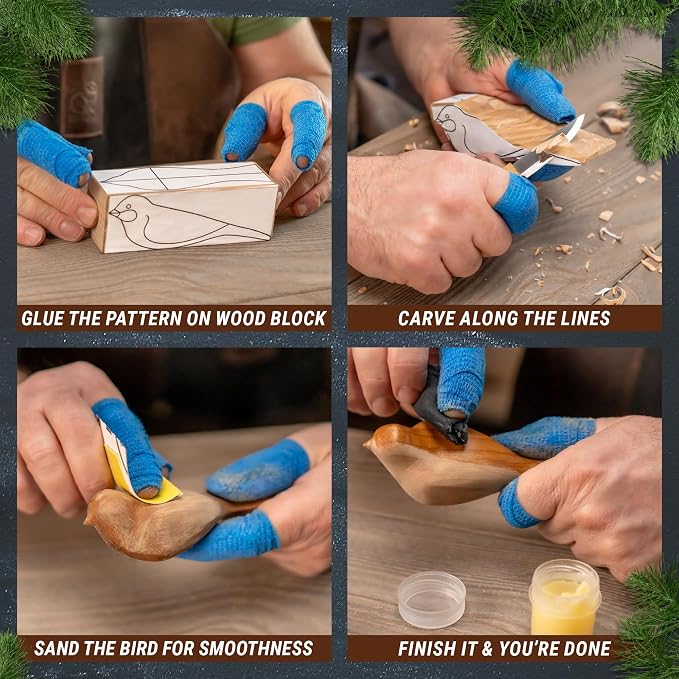 BeaverCraft Wood Carving Kit Comfort Bird DIY Kits - Image 5