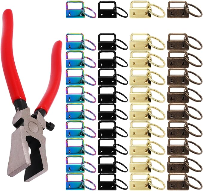 Key Fob Hardware Set, Key Lanyard, Keychain Making Kit Crafts DIY Supplies by GDFYMIImproveLifeHappyLife