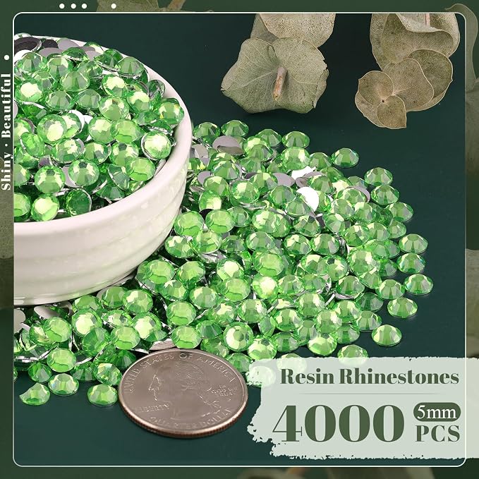 4000PCS 5mm Resin Rhinestones Bulk - Image 2